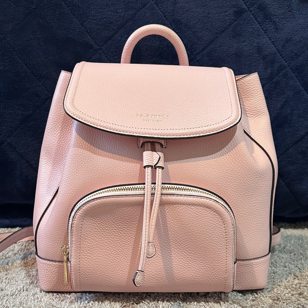 Kate Spade Blush Pink Pebbled Backpack